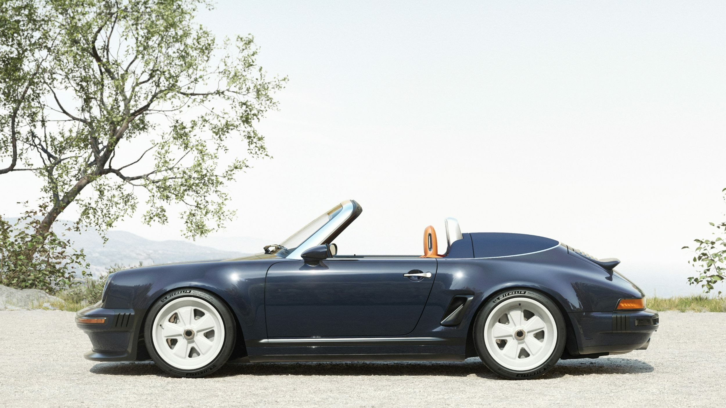 Porsche 911 Carrera Cabriolet Reimagined by Singer - Blue (11)