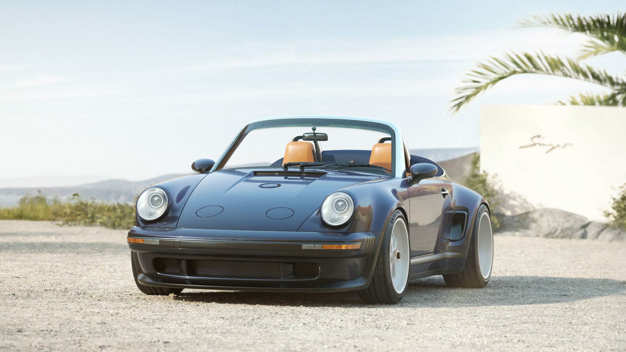Porsche 911 Carrera Cabriolet Reimagined by Singer - Blue (9)