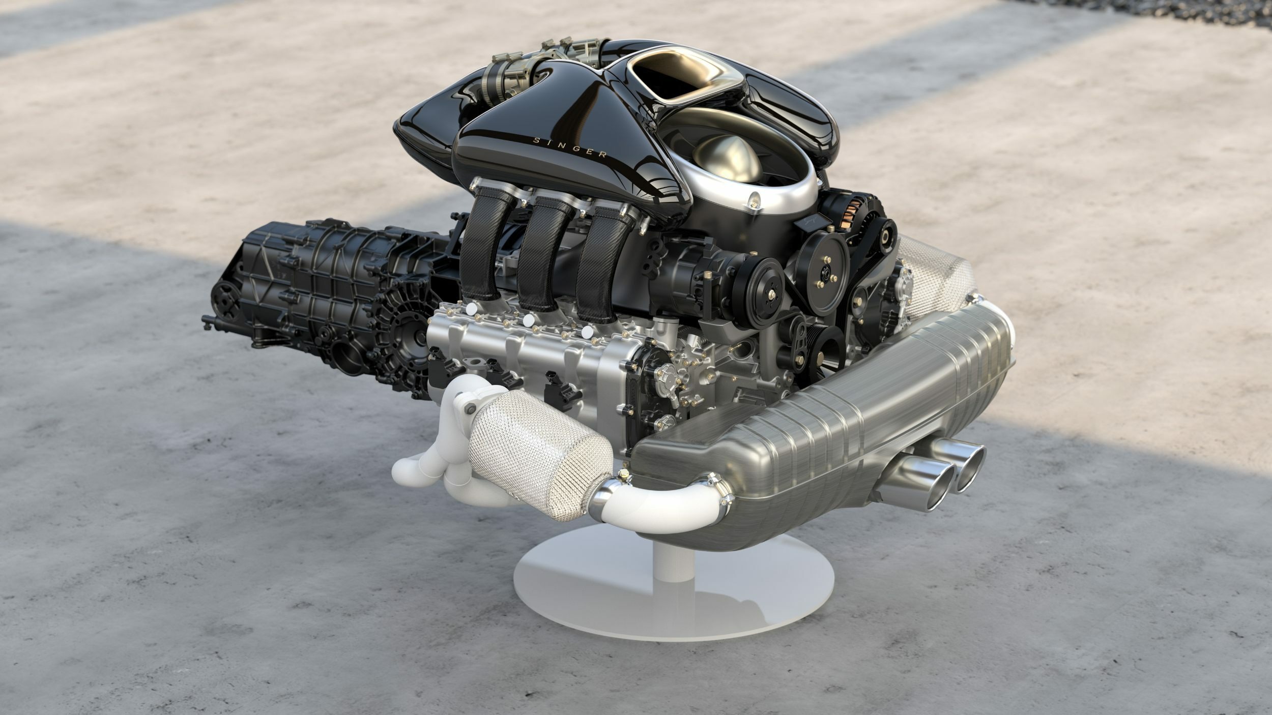 Porsche 911 Carrera Cabriolet Reimagined by Singer - Engine (1)