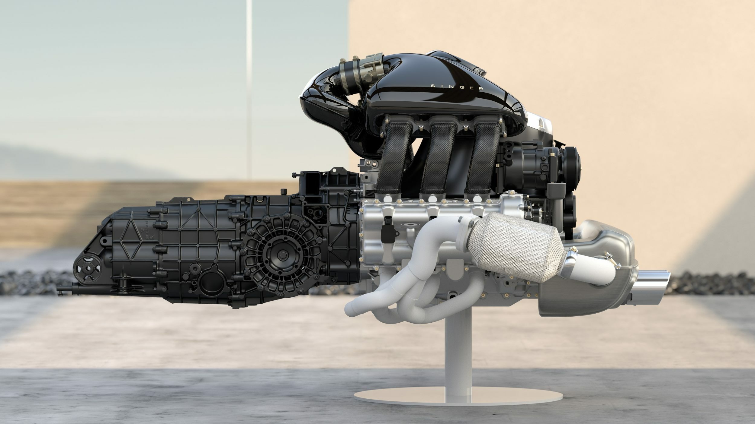 Porsche 911 Carrera Cabriolet Reimagined by Singer - Engine (2)