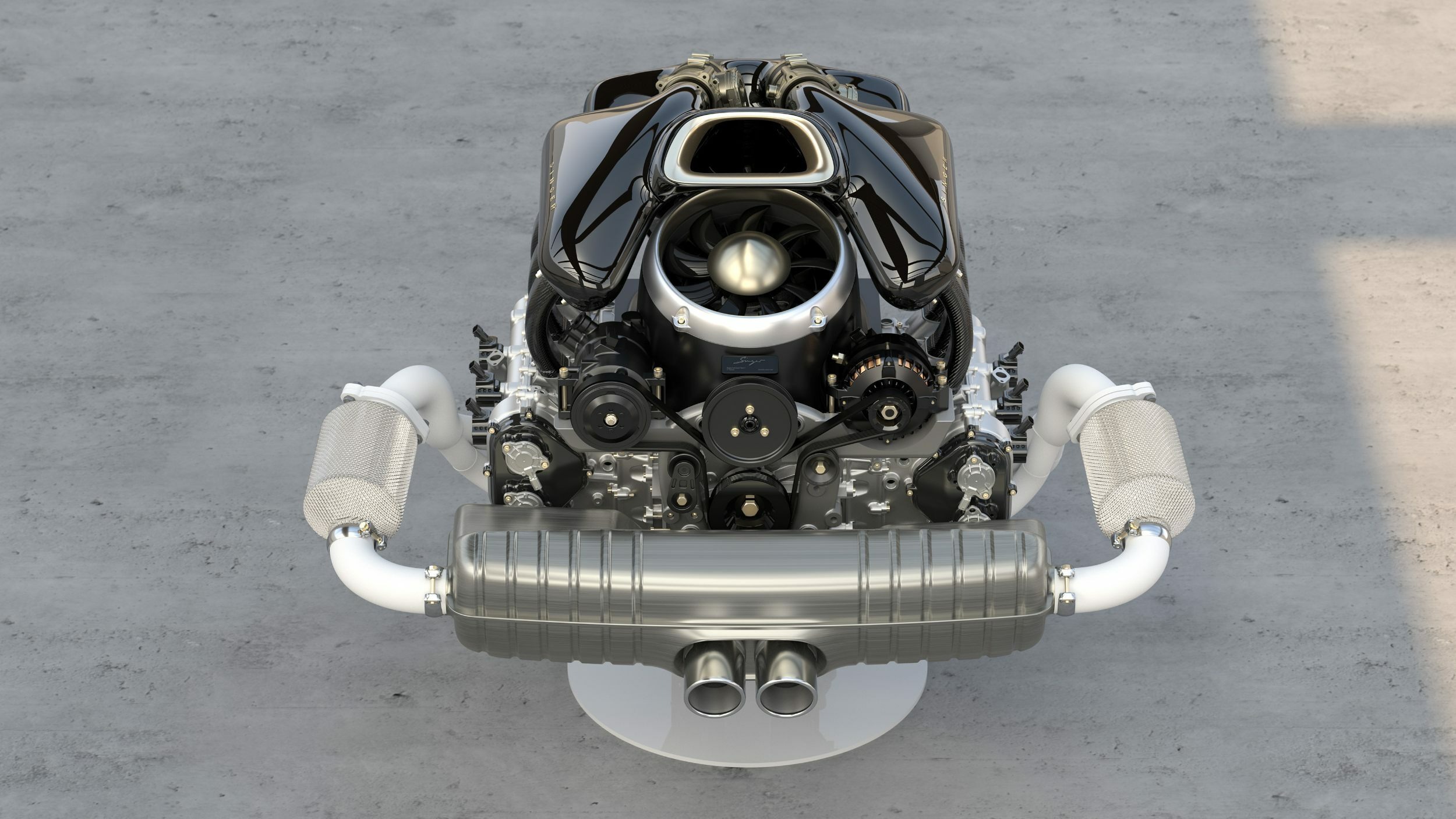 Porsche 911 Carrera Cabriolet Reimagined by Singer - Engine (3)
