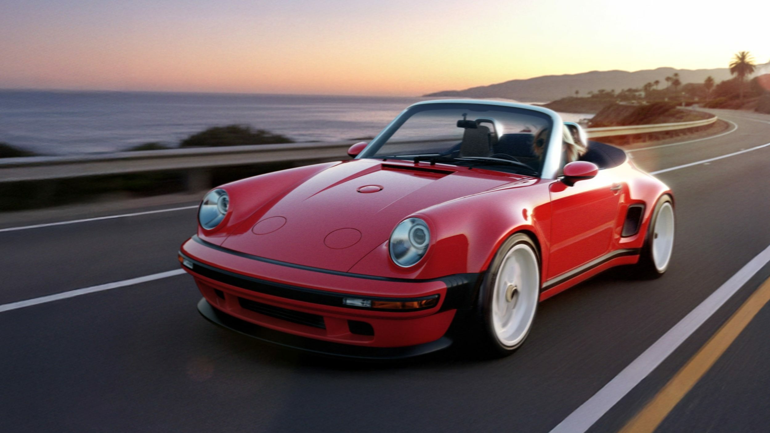 Porsche 911 Carrera Cabriolet Reimagined by Singer - Red (1)