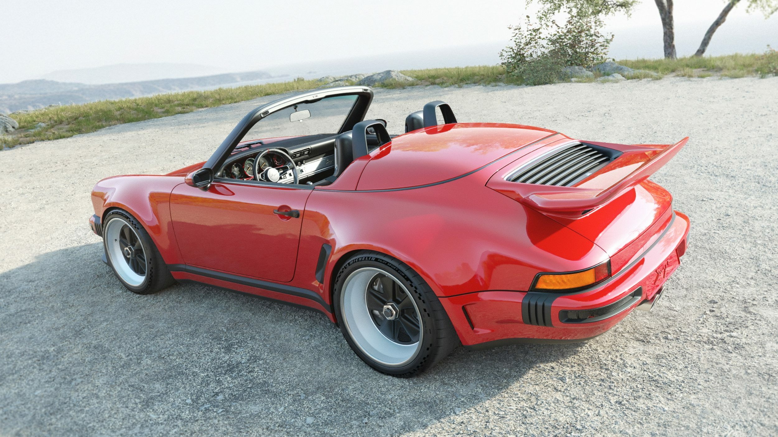 Porsche 911 Carrera Cabriolet Reimagined by Singer - Red (10)