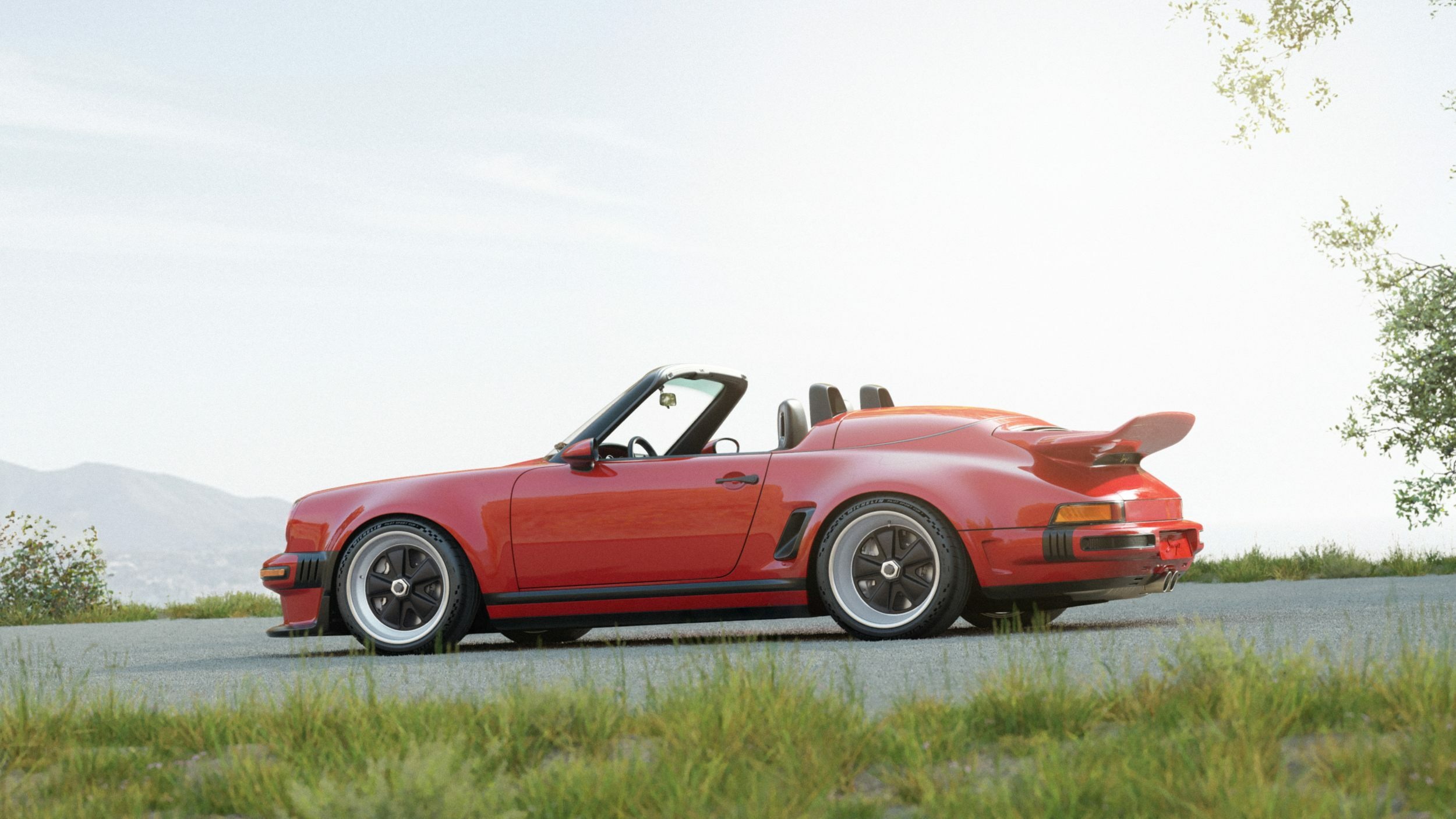 Porsche 911 Carrera Cabriolet Reimagined by Singer - Red (11)