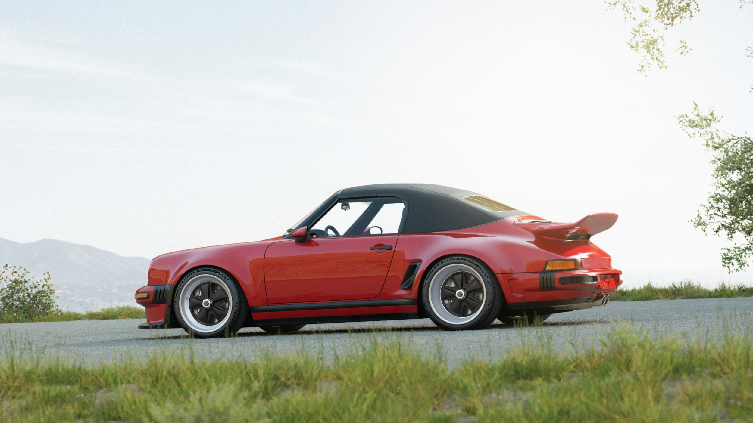 Porsche 911 Carrera Cabriolet Reimagined by Singer - Red (14)