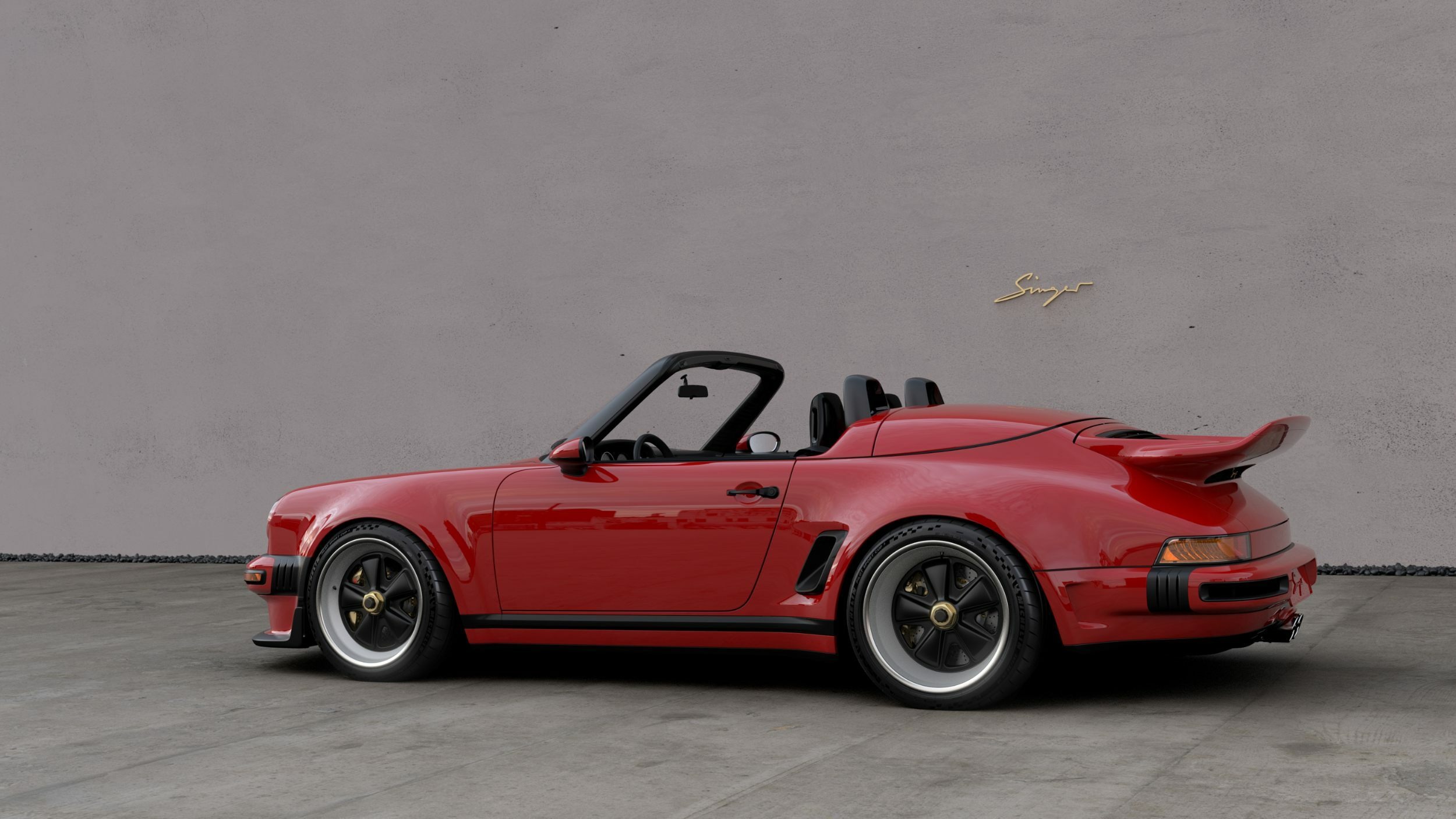 Porsche 911 Carrera Cabriolet Reimagined by Singer - Red (17)