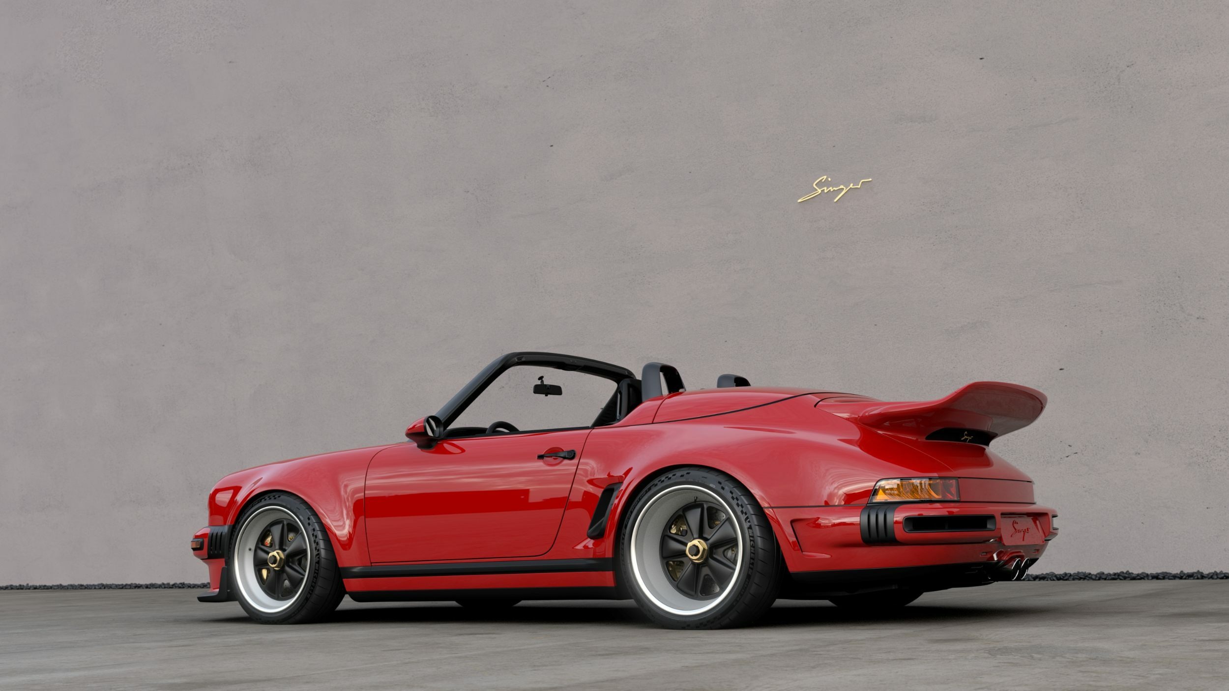 Porsche 911 Carrera Cabriolet Reimagined by Singer - Red (18)