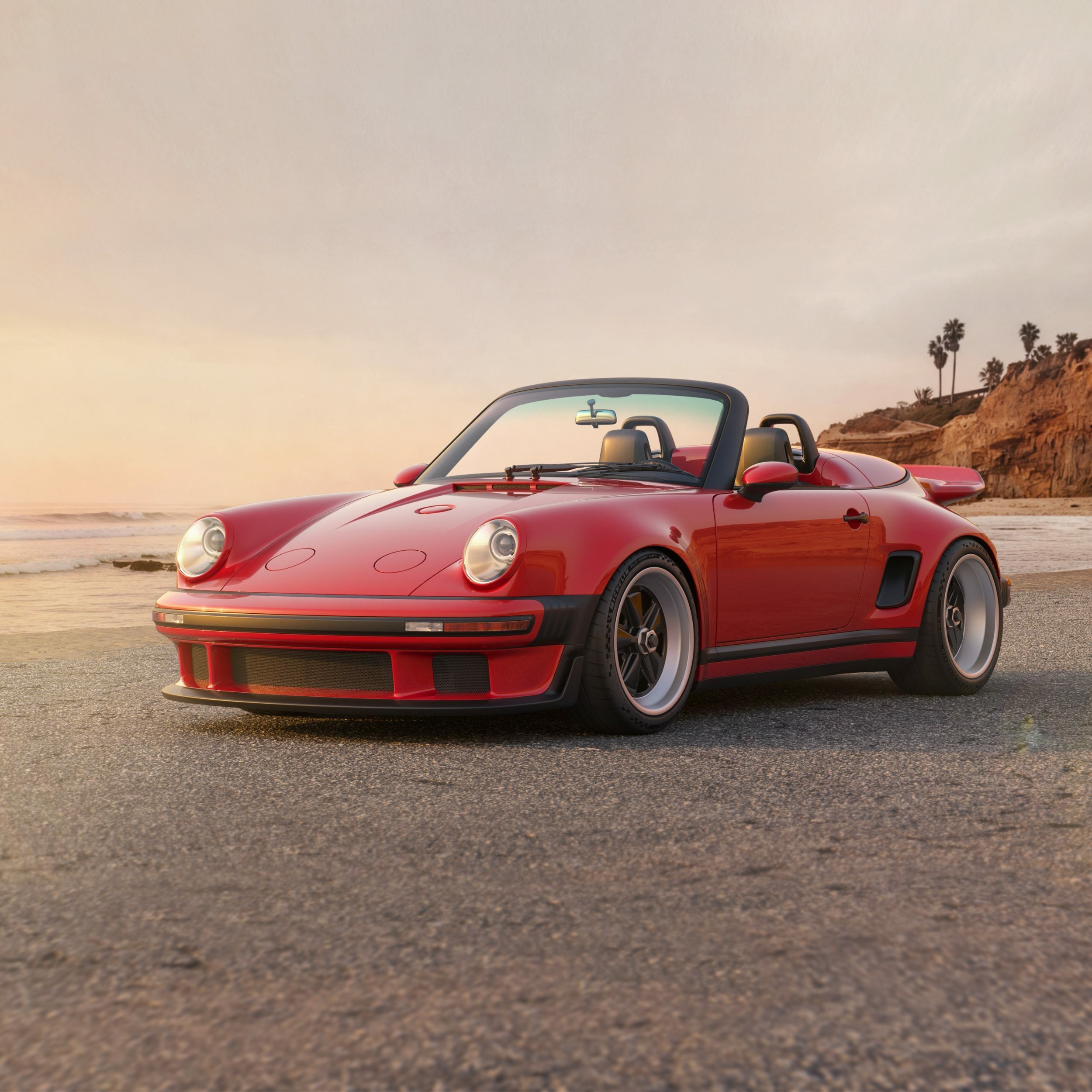 Porsche 911 Carrera Cabriolet Reimagined by Singer - Red (19)