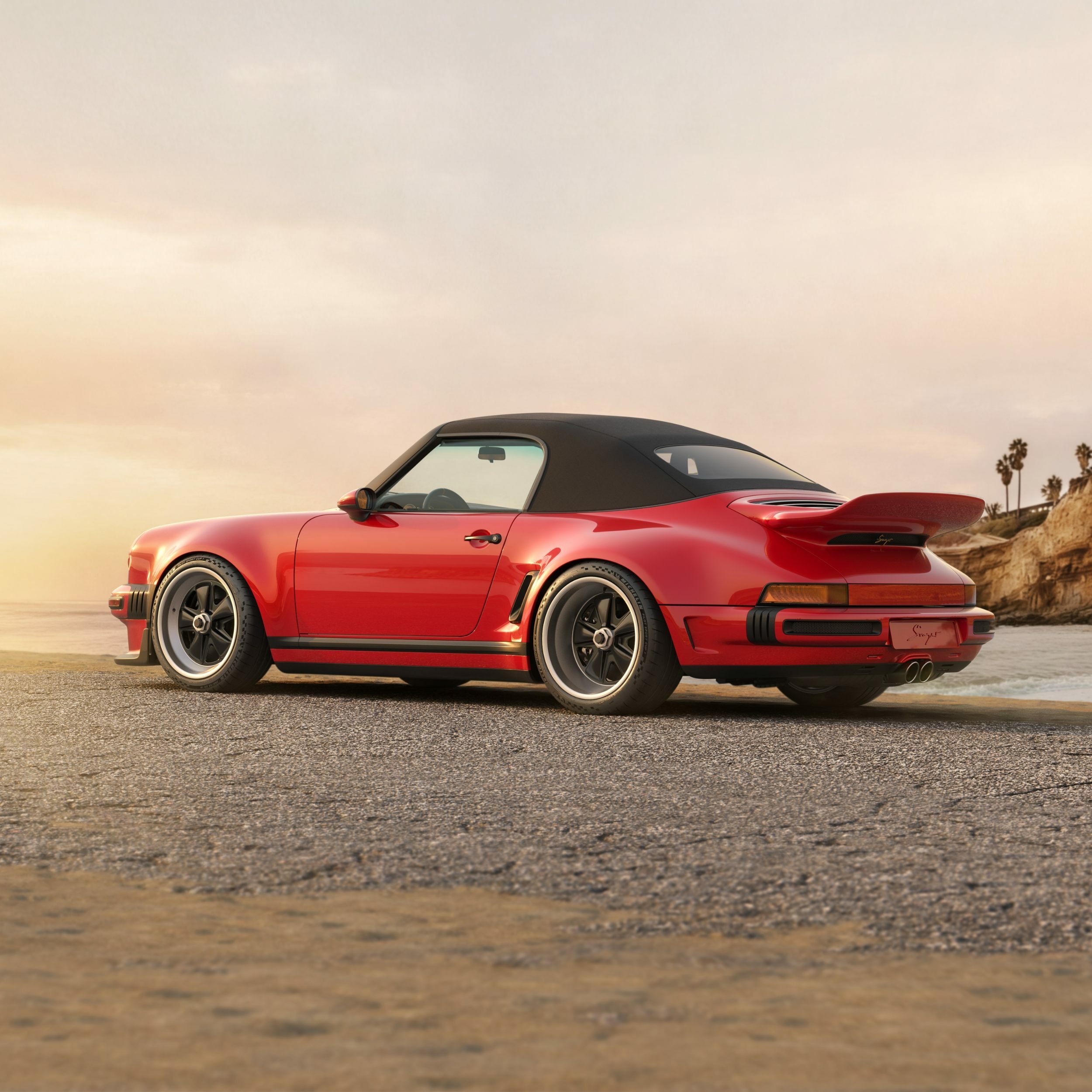 Porsche 911 Carrera Cabriolet Reimagined by Singer - Red (24)