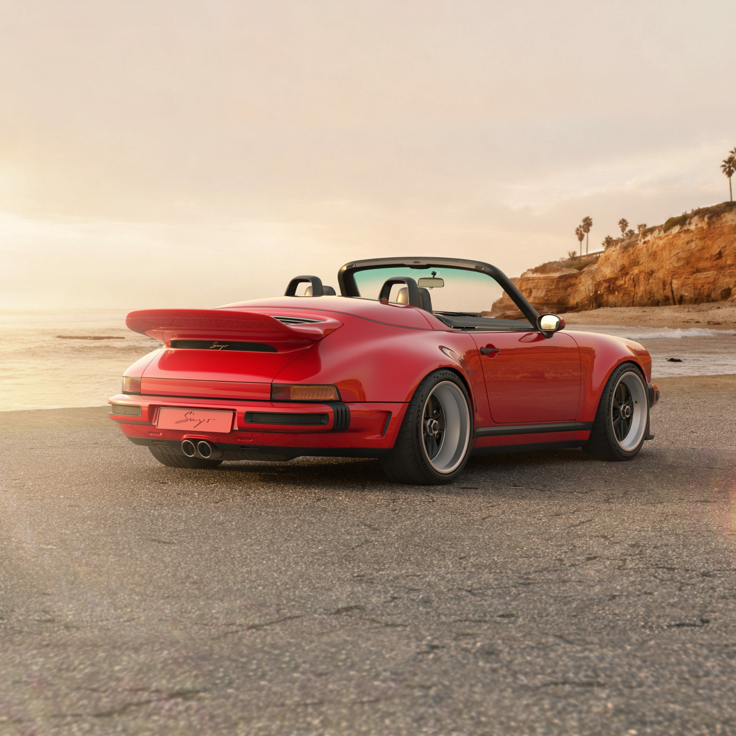 Porsche 911 Carrera Cabriolet Reimagined by Singer - Red (25)