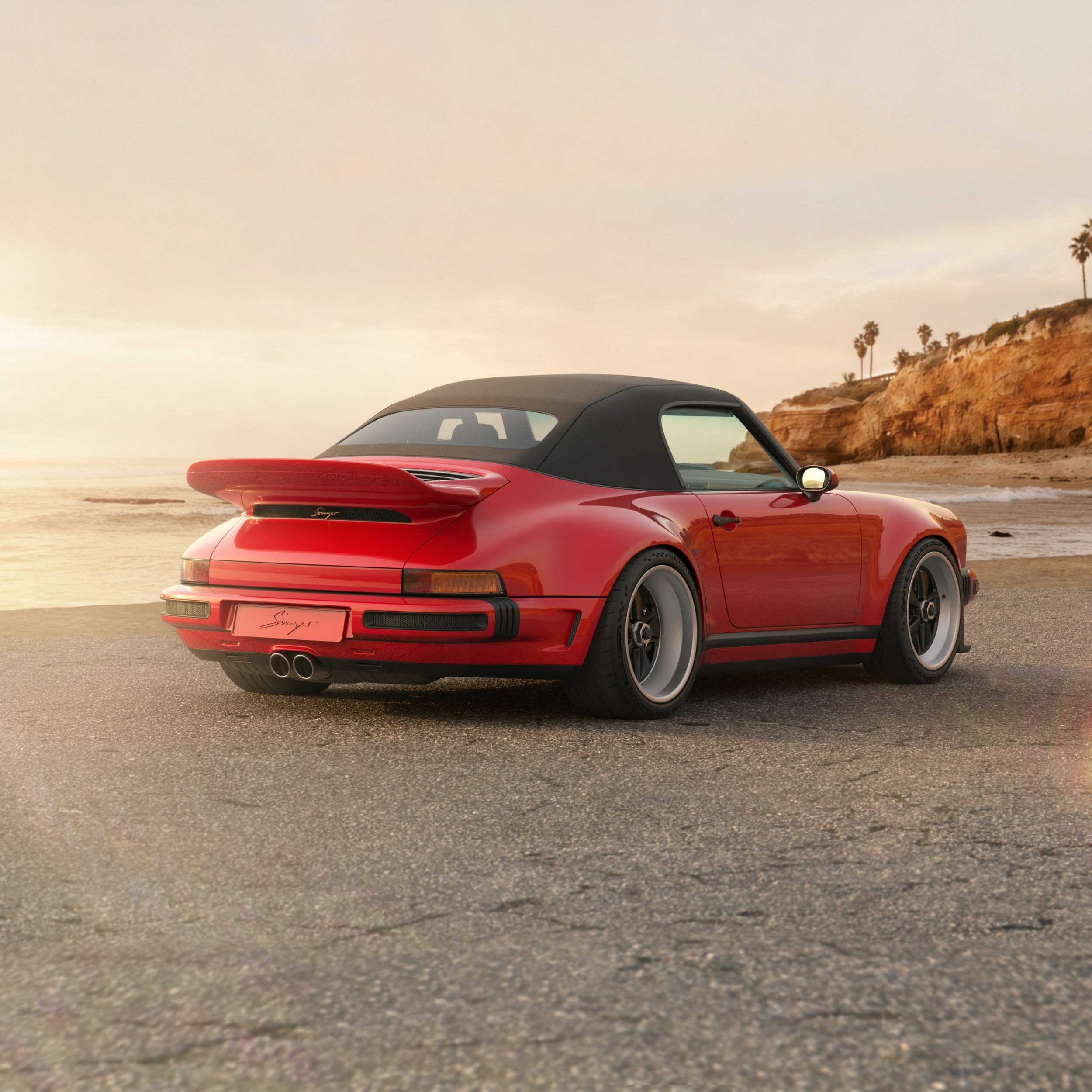 Porsche 911 Carrera Cabriolet Reimagined by Singer - Red (26)