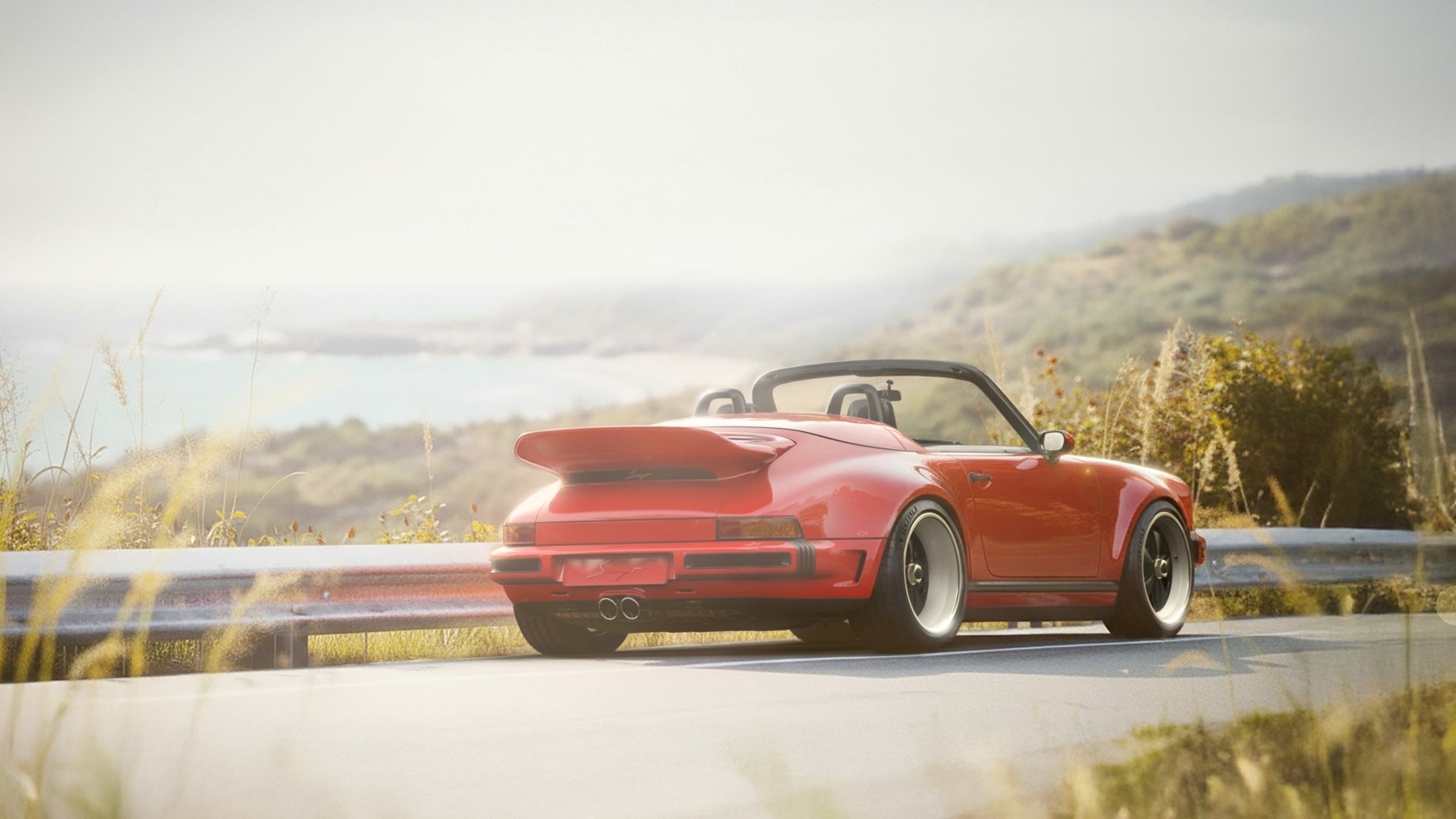 Porsche 911 Carrera Cabriolet Reimagined by Singer - Red (4)