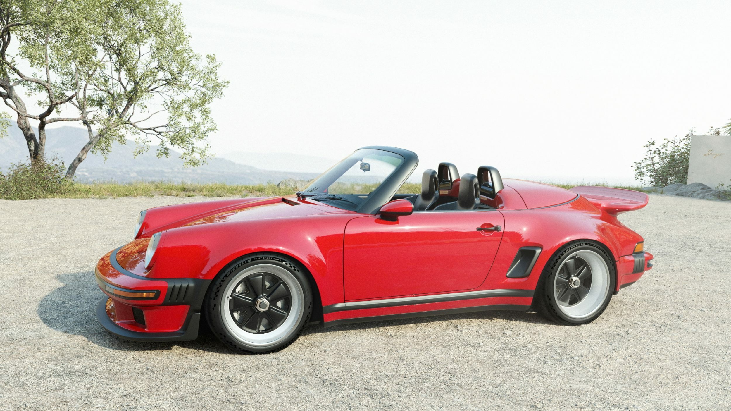 Porsche 911 Carrera Cabriolet Reimagined by Singer - Red (7)