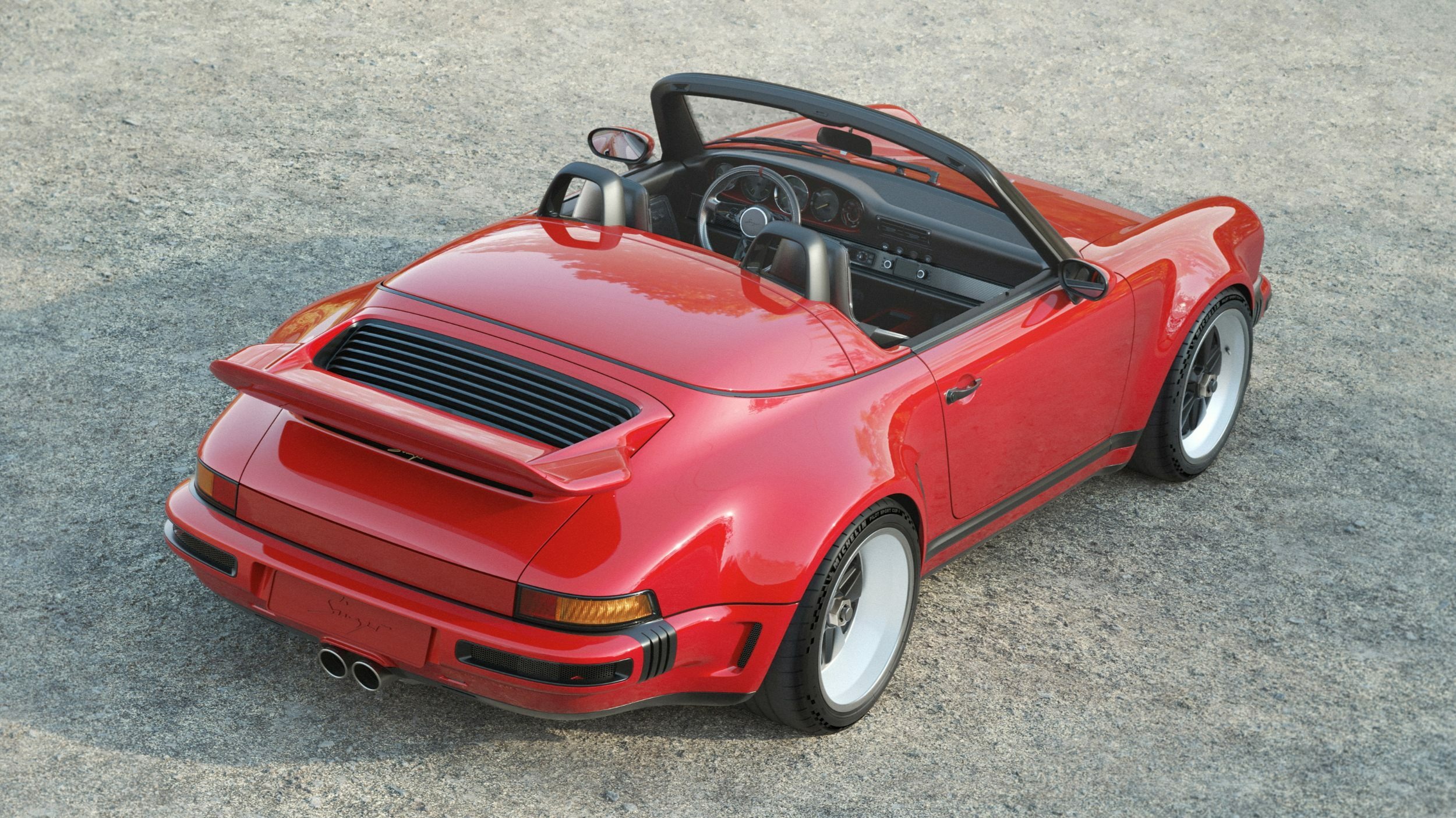 Porsche 911 Carrera Cabriolet Reimagined by Singer - Red (9)