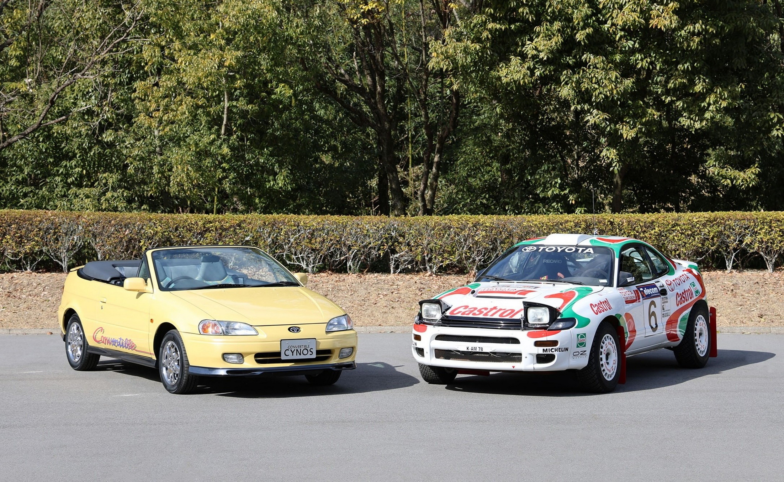 1997 Toyota Cynos Convertible and 1993 Toyota Celica GT-FOUR ST185