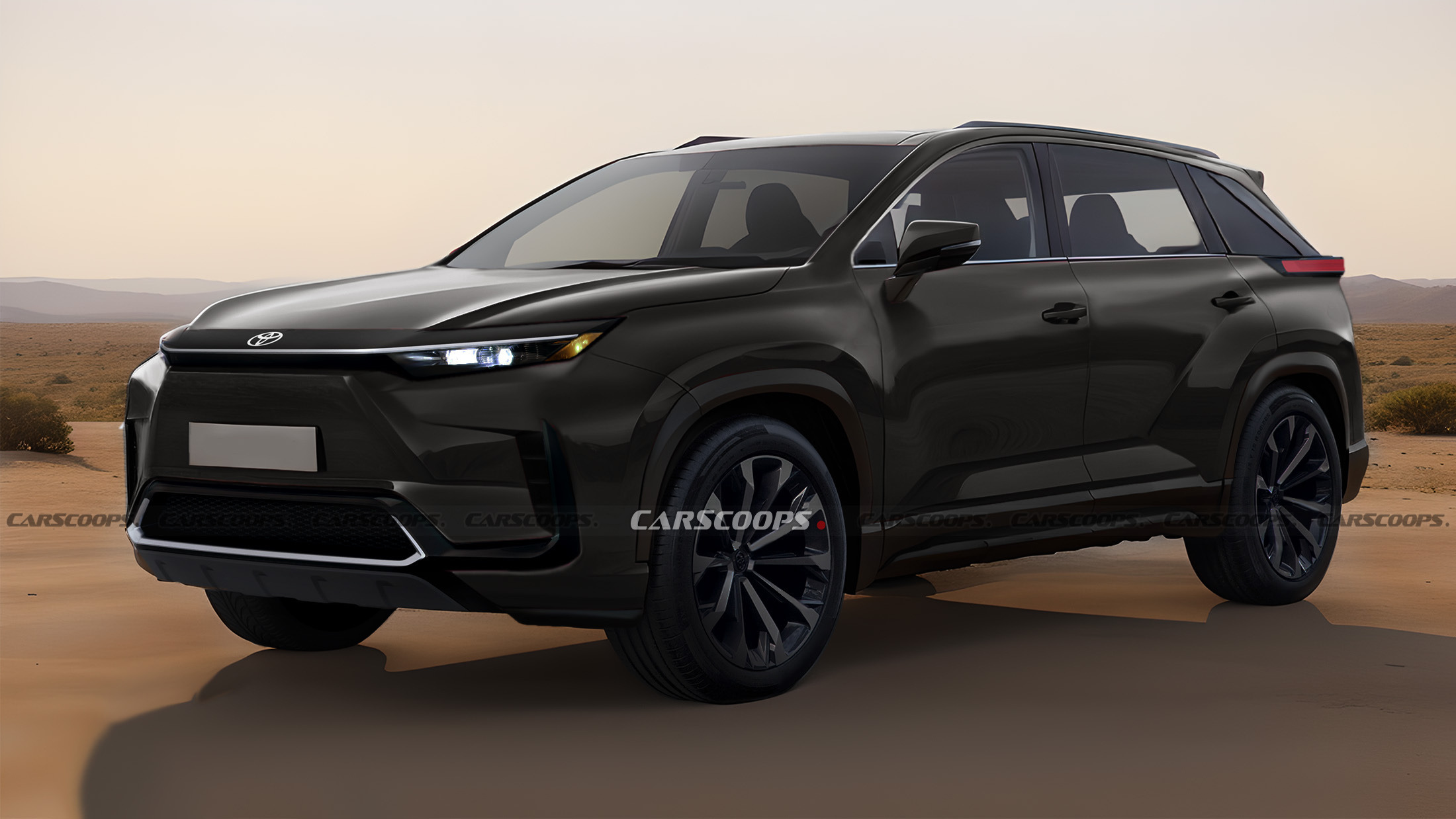 Toyota bZ5x - Rendering - CS - BLACK