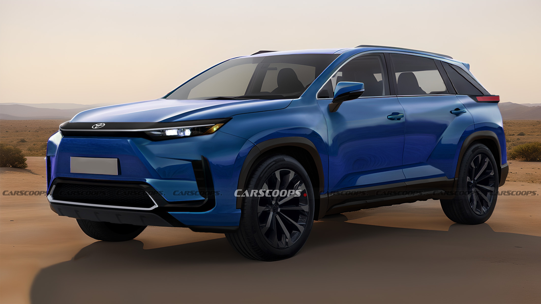 Toyota bZ5x - Rendering - CS - BLUE