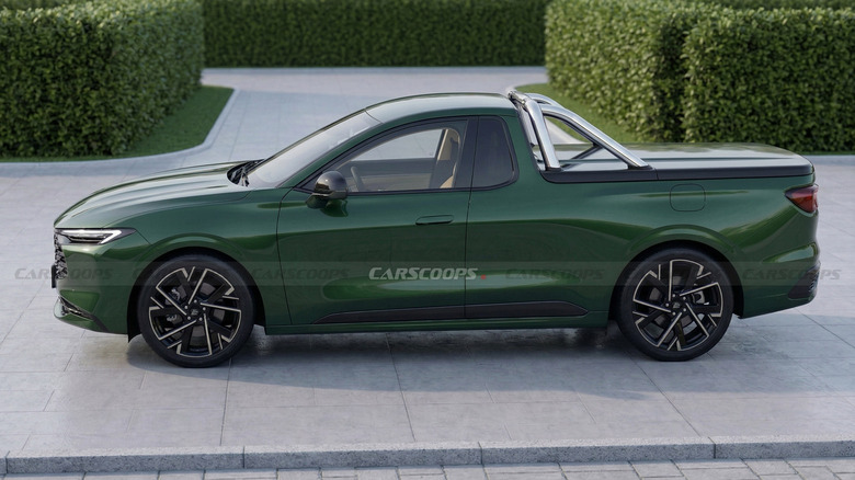 Ford Falcon Ute Based On Mondeo - Rendering - Profile - CarScoops
