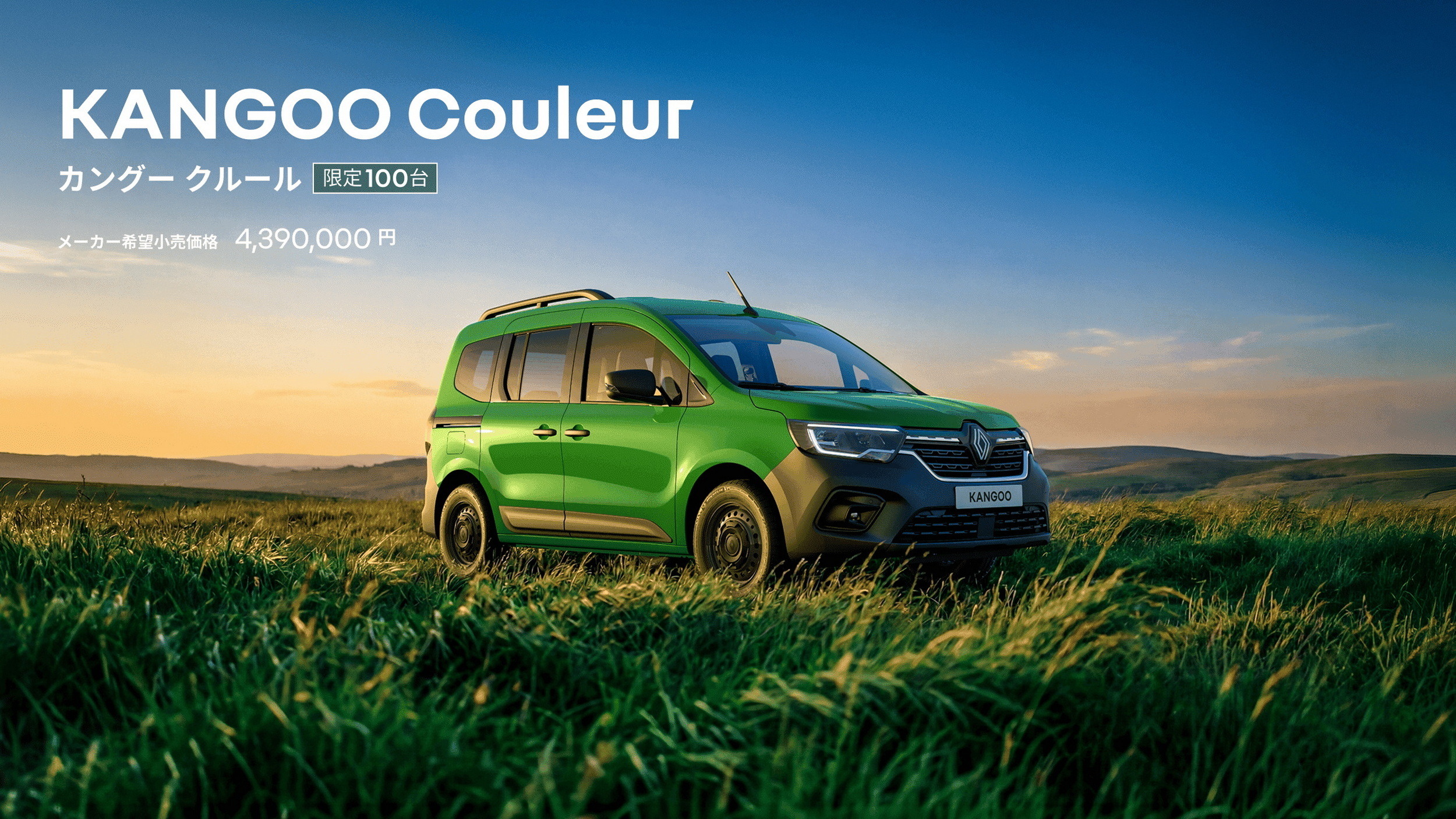 Renault Kangoo Couleur - Vert Foret - Japan (1)