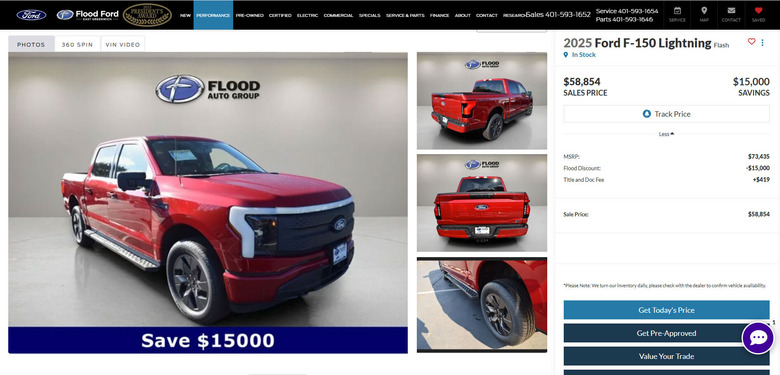 Ford F-150 Lightning Discounts CS SS 721 4