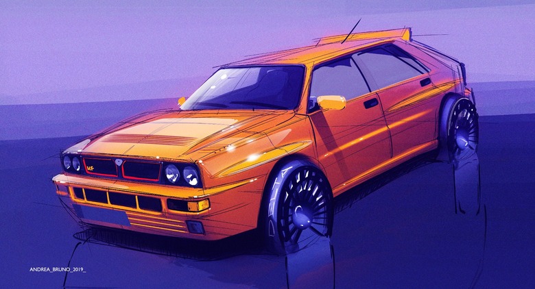 Lancia Delta Integrale Evoluzione Sketch