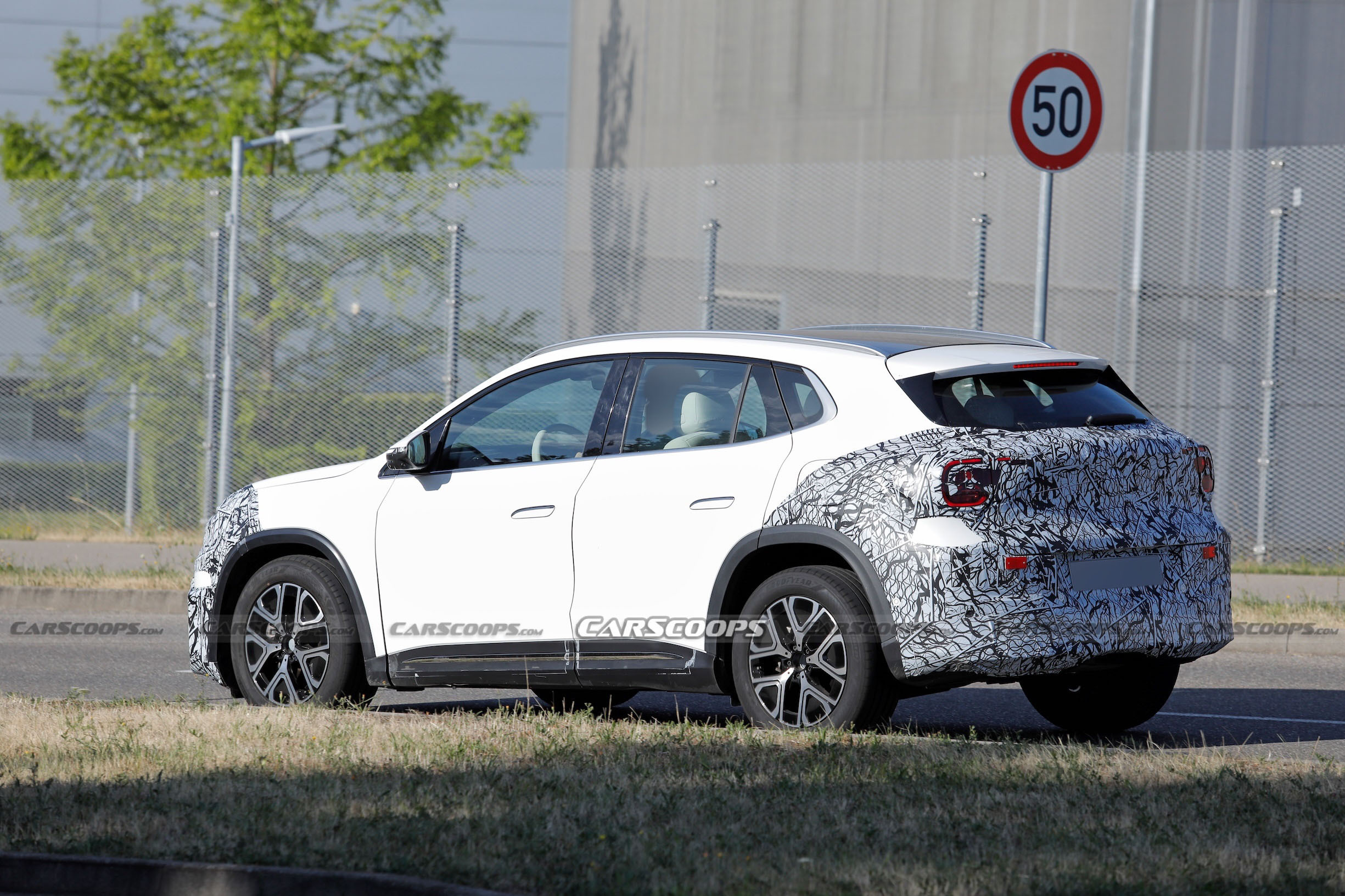 Mercedes GLA EQ spy shots 00007