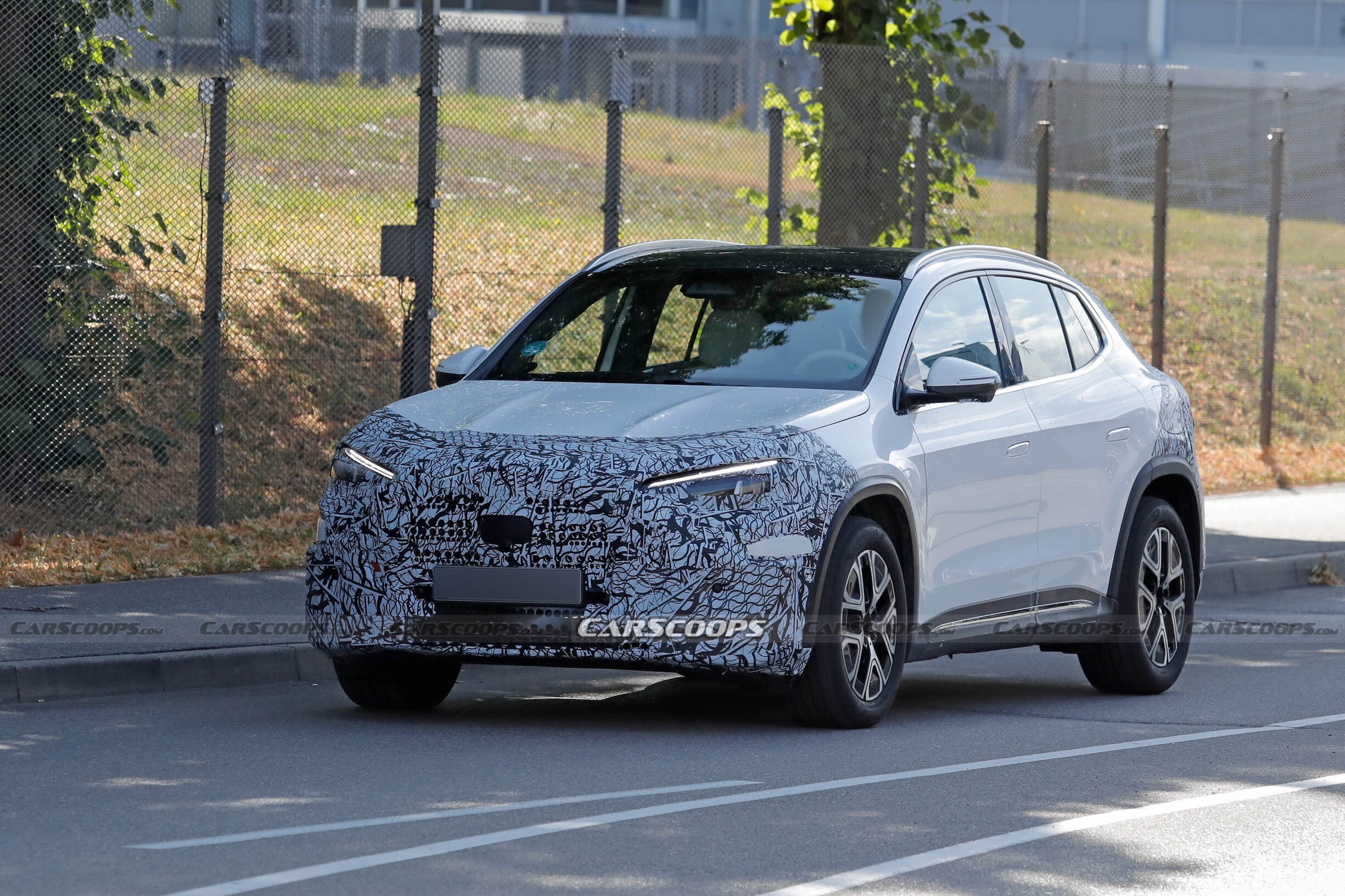 Mercedes GLA EQ spy shots 00012