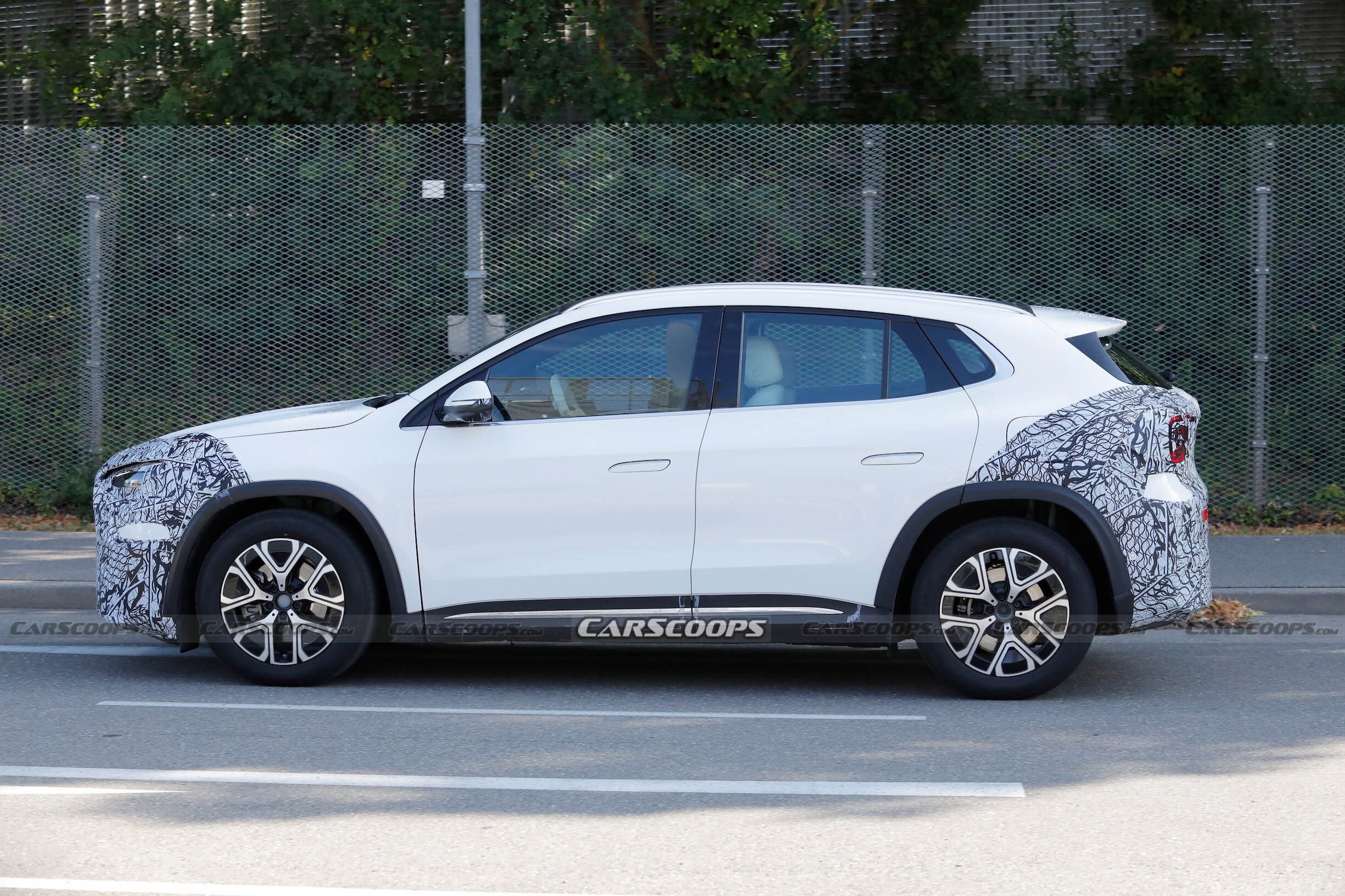 Mercedes GLA EQ spy shots 00016