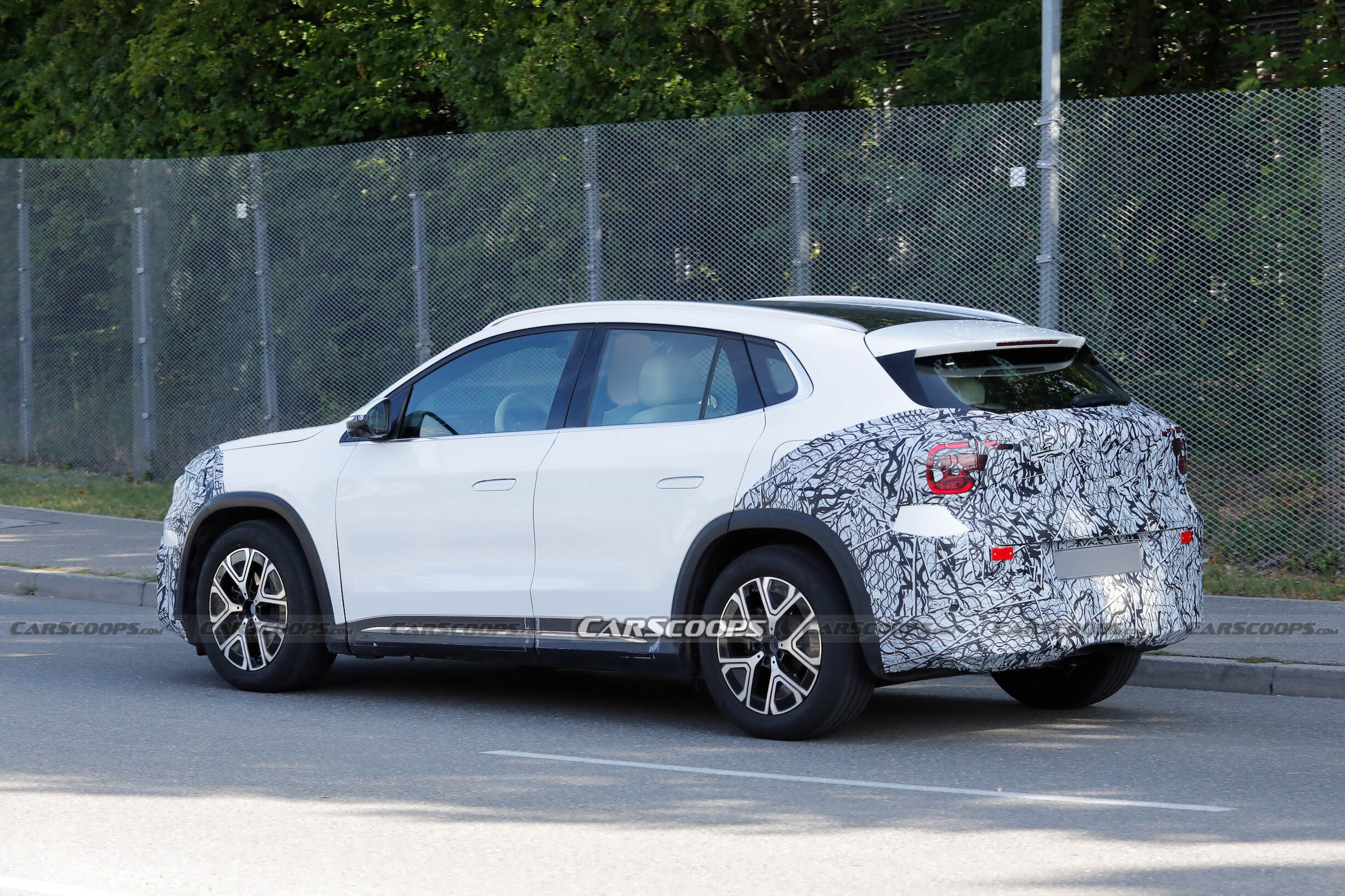 Mercedes GLA EQ spy shots 00017