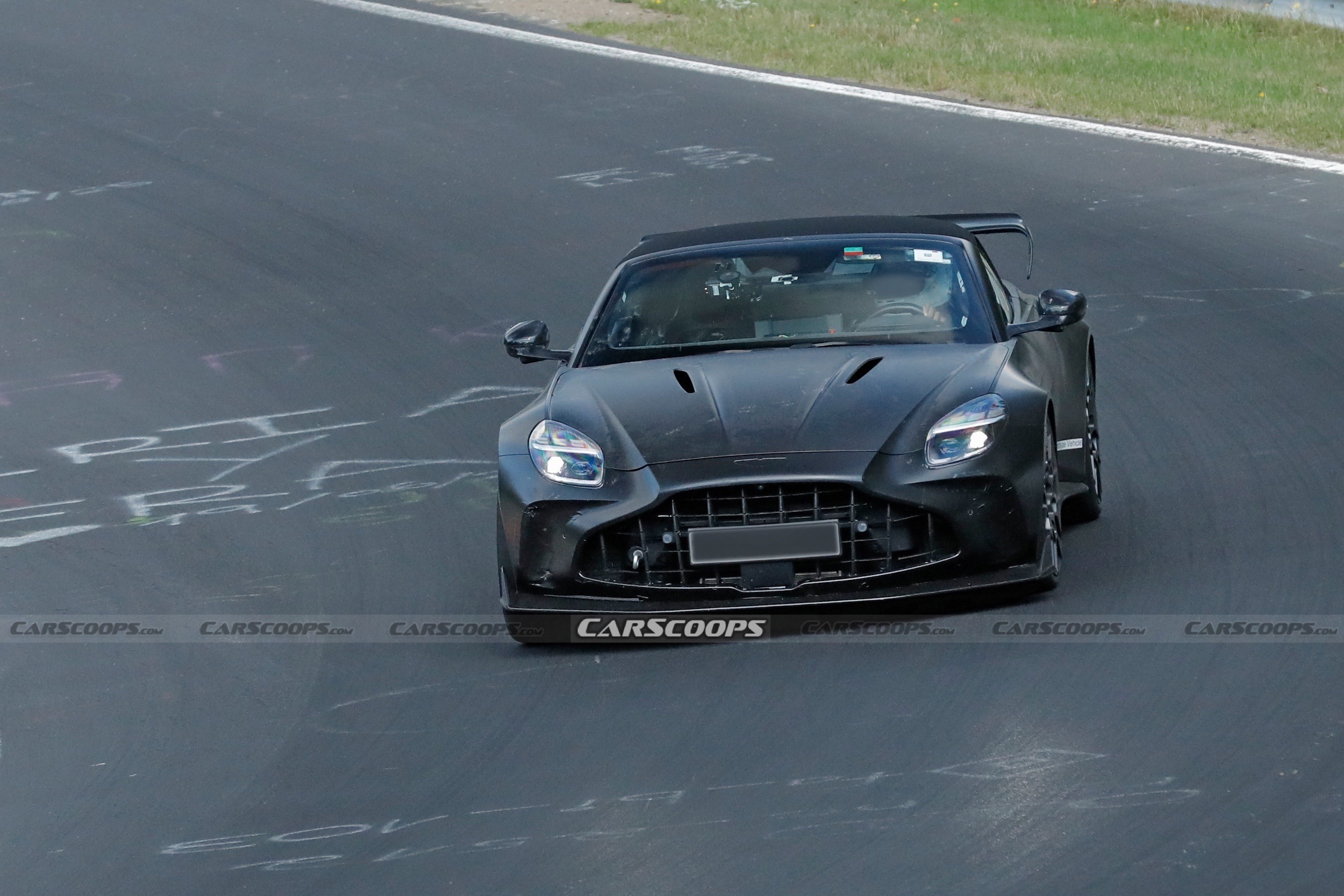 Aston Martin Vantage RS Roadster spy shots 00002
