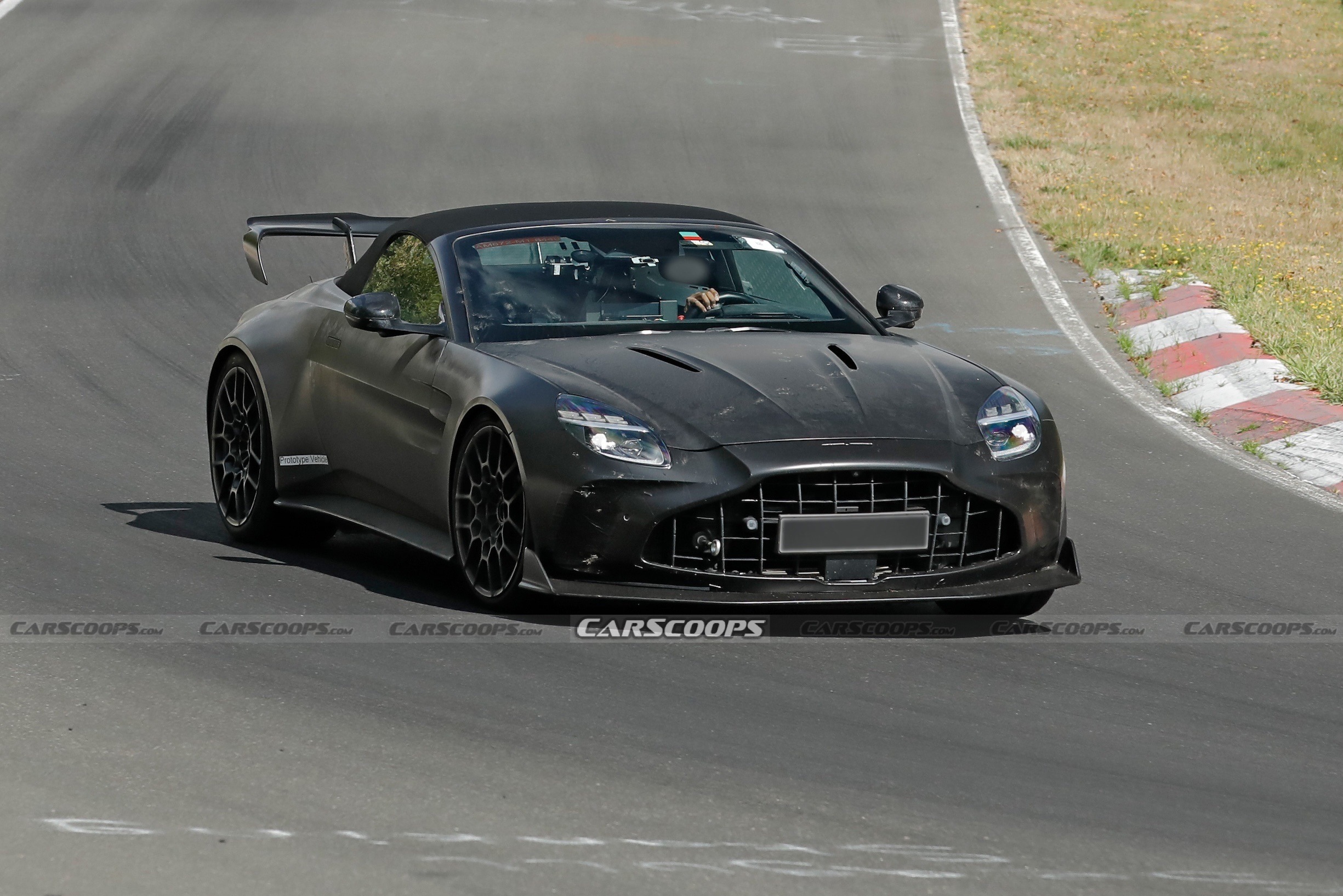 Aston Martin Vantage RS Roadster spy shots 00009