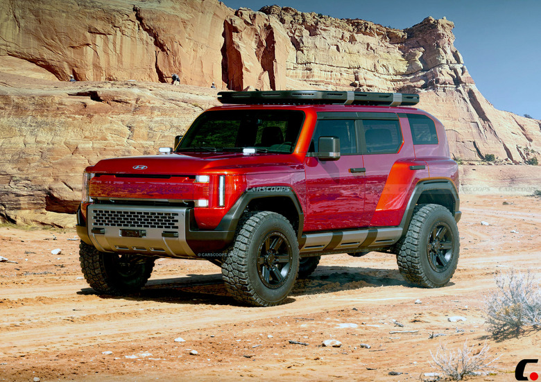2027 Hyundai Boulder SUV Red copy