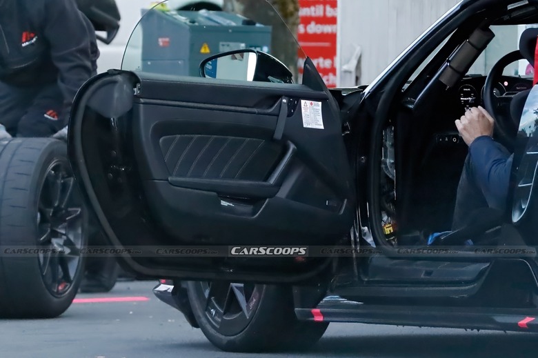 Porsche 718 Boxster EV spy shots Sep 26 00034