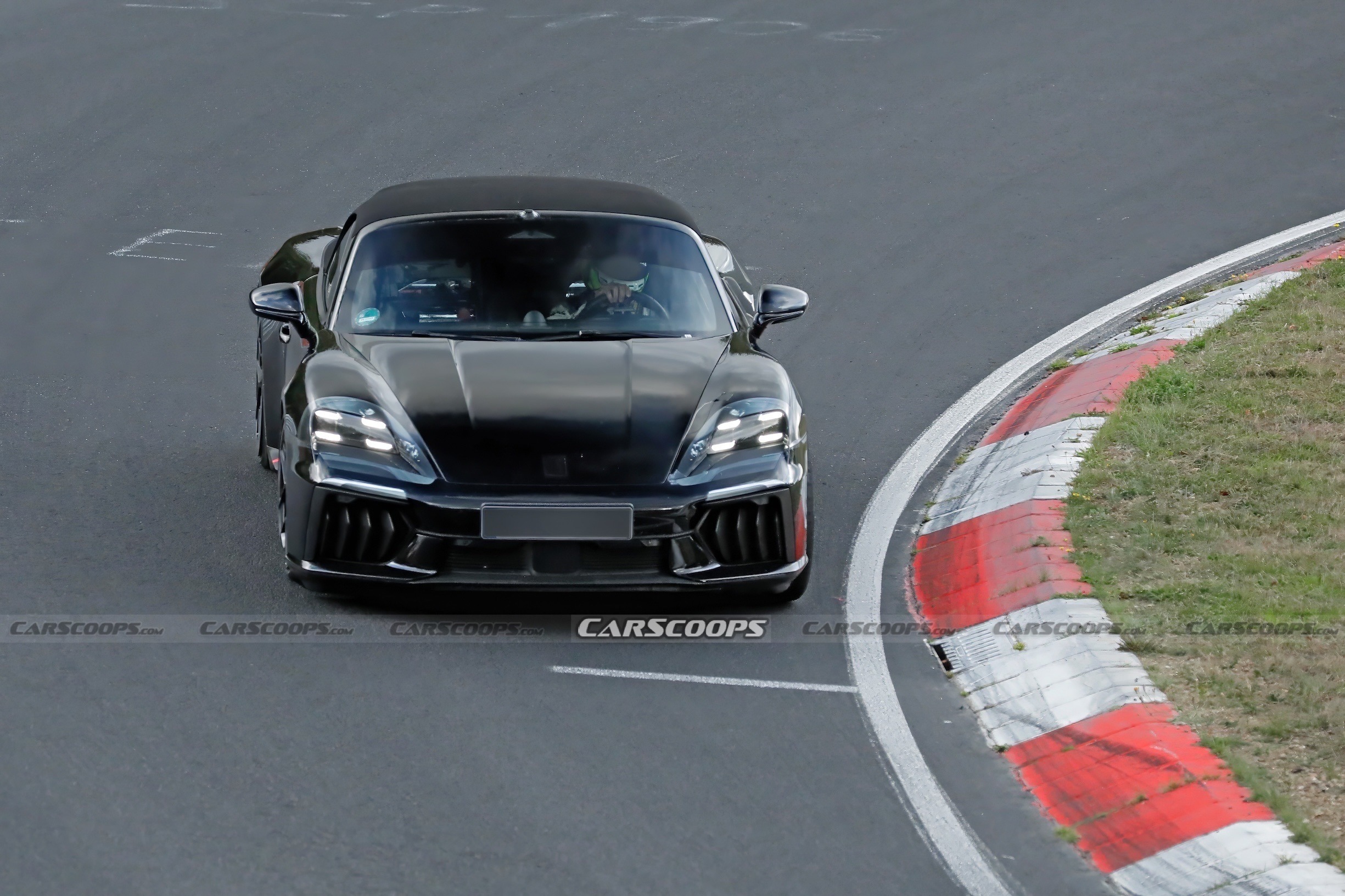 Porsche 718 Boxster EV spy shots Sep 26 00002