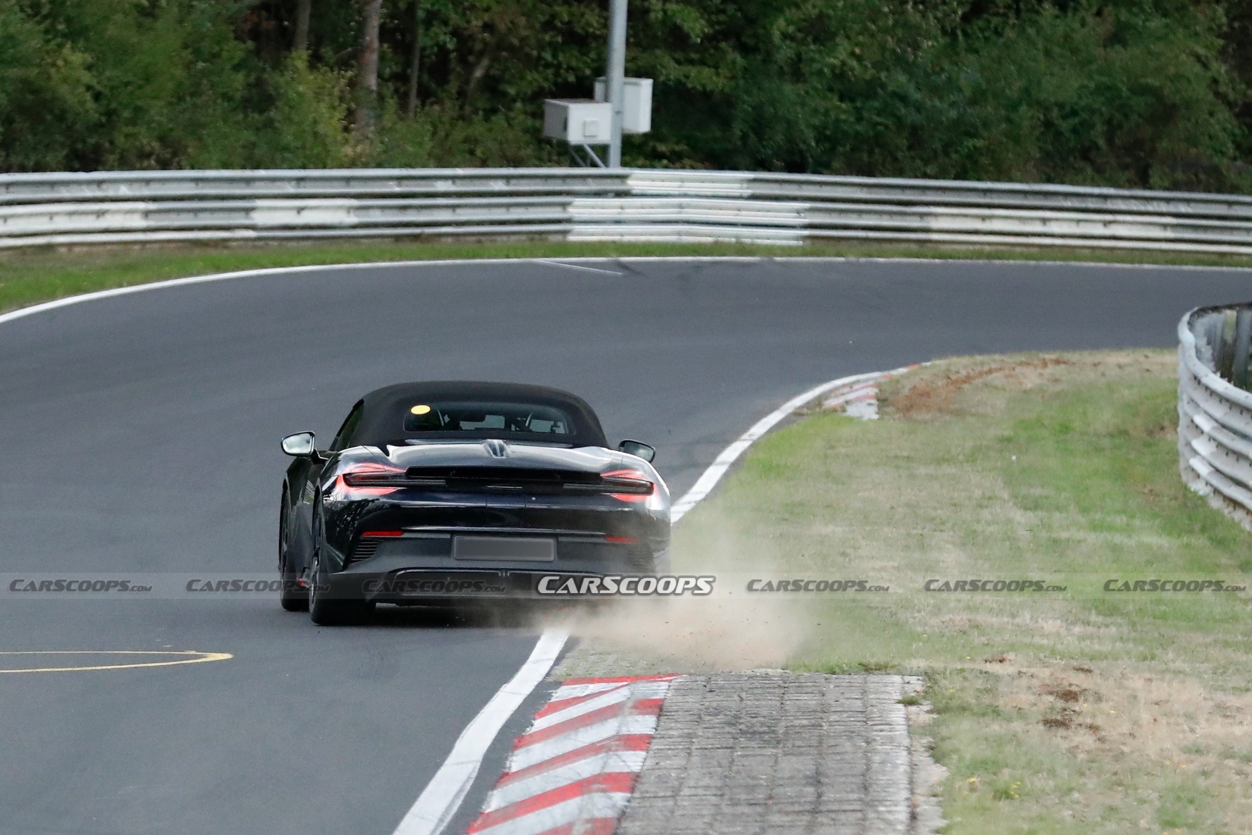 Porsche 718 Boxster EV spy shots Sep 26 00012