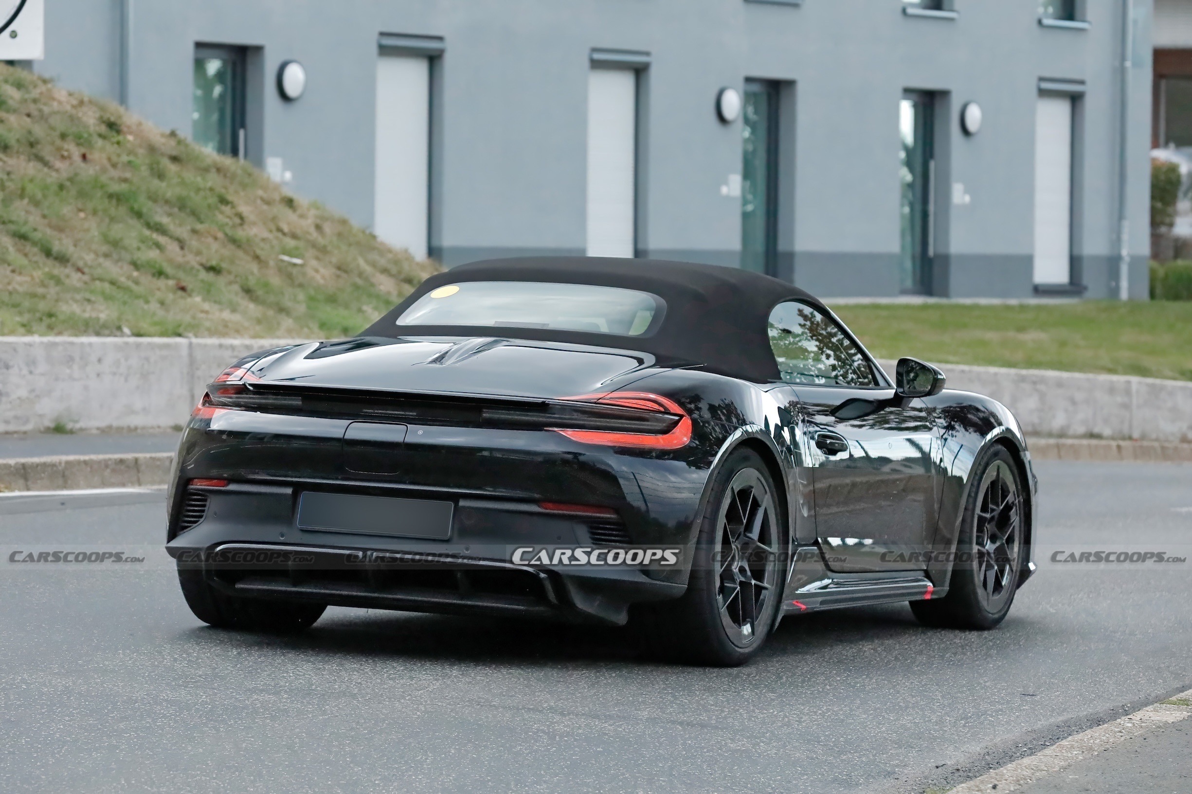 Porsche 718 Boxster EV spy shots Sep 26 00025