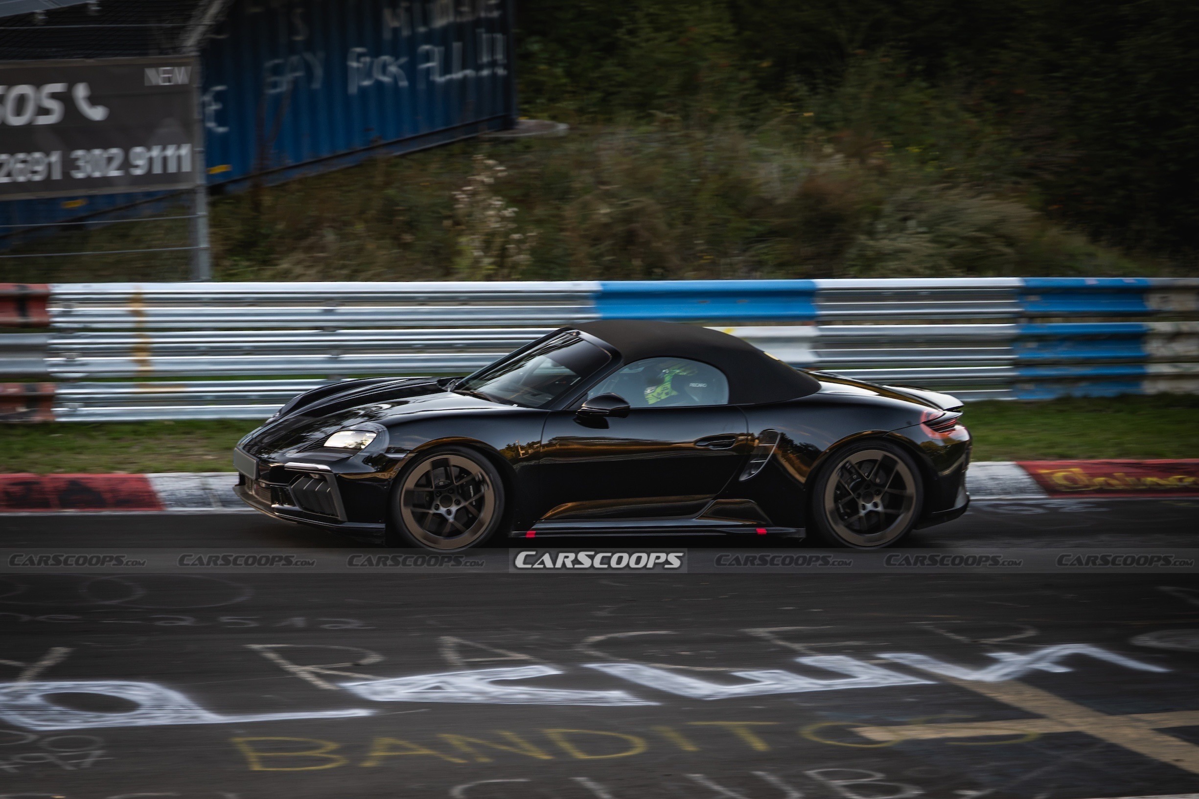 Porsche 718 Boxster EV spy shots Sep 26 00044