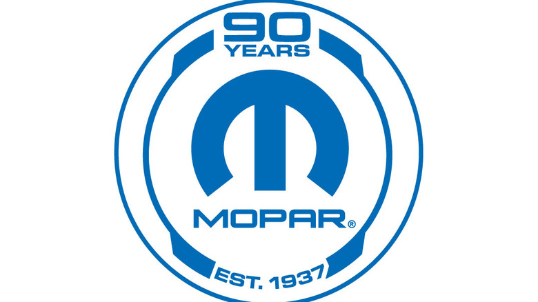 logo for Mopar's 90th anniversary
