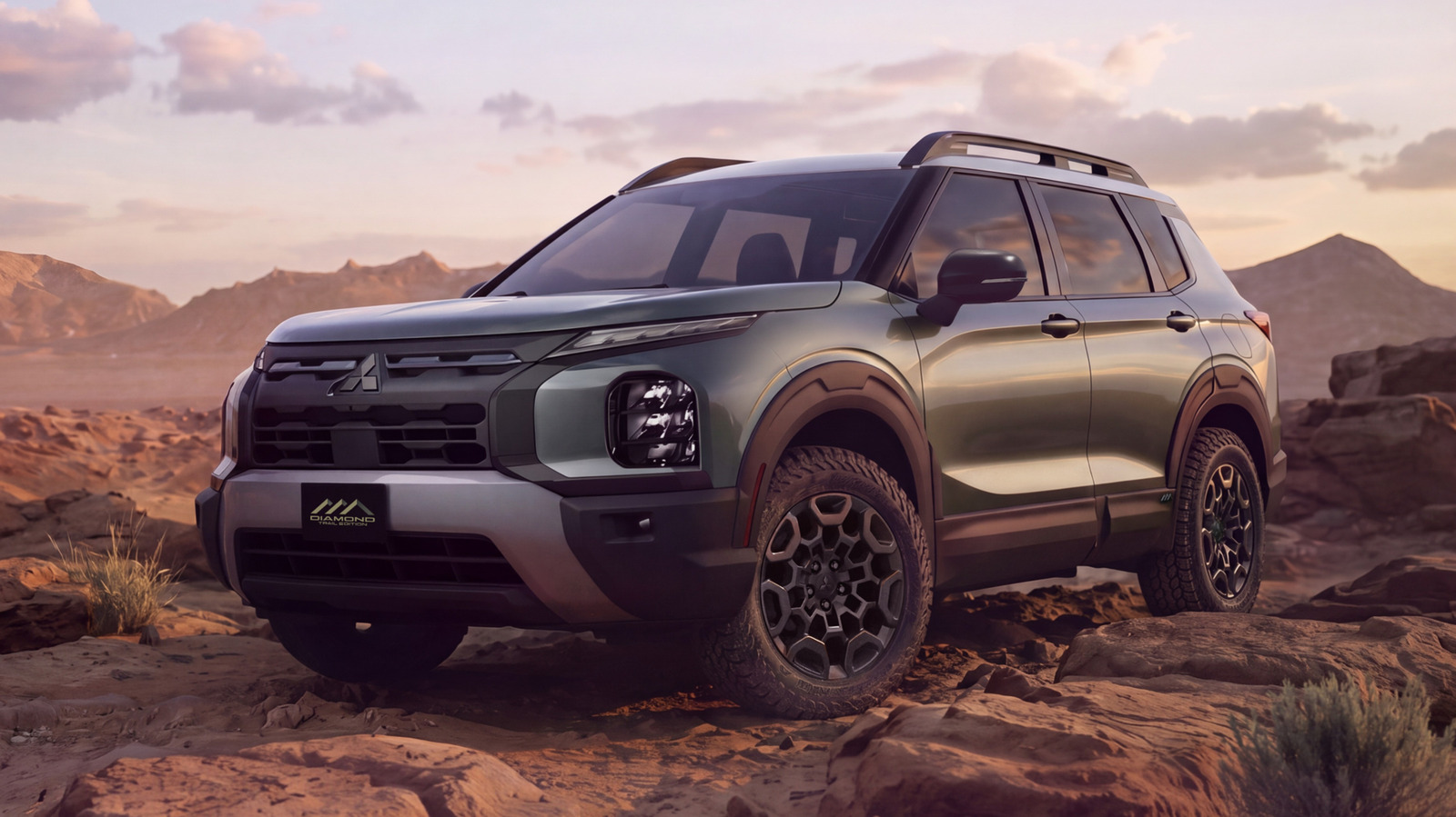 Mitsubishi Outlander 2028 z trybem Rock Mode w pakiecie Diamond Trail Edition