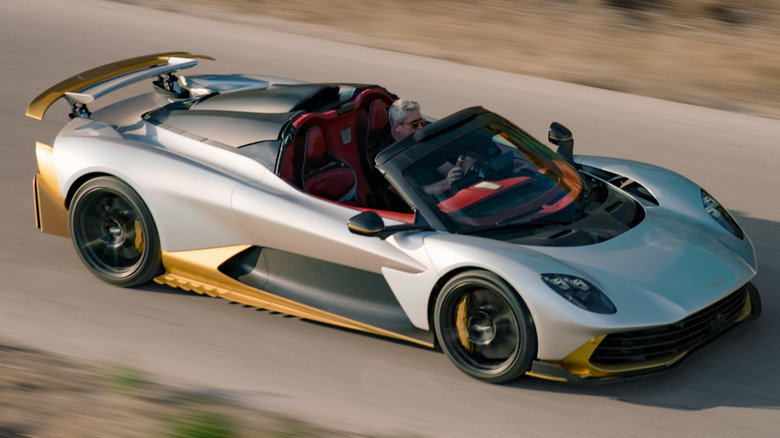 The all-new Aston Martin Valhalla Spider on the move