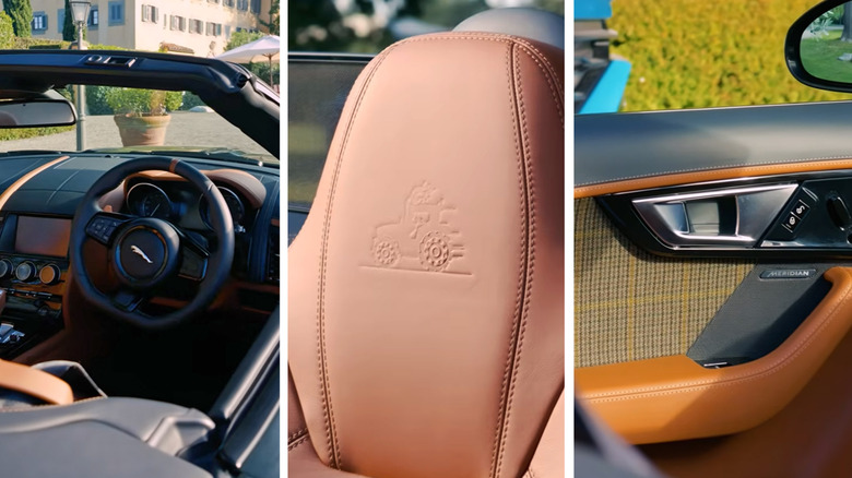Jaguar Flax Type owned by Jeremy Clarkson interior materials