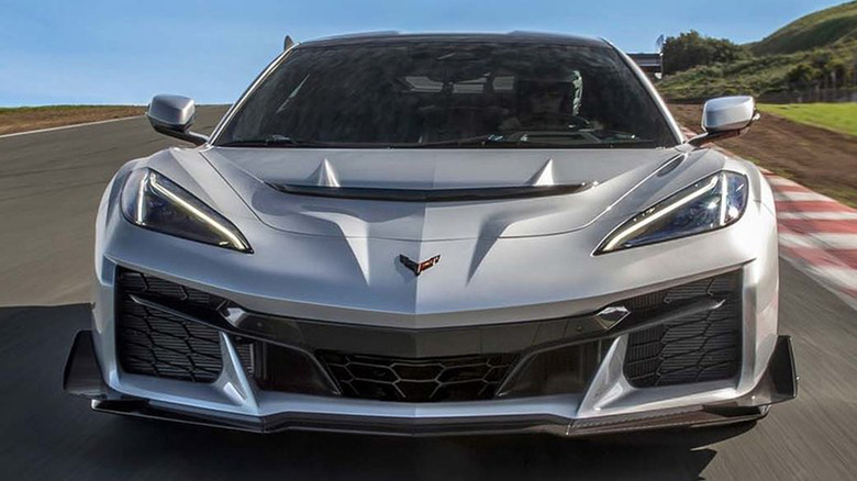 Corvette ZR1X on the track