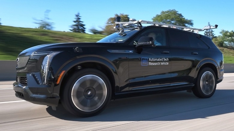 A Cadillac Escalade IQ testing GM's latest autonomous driving technology