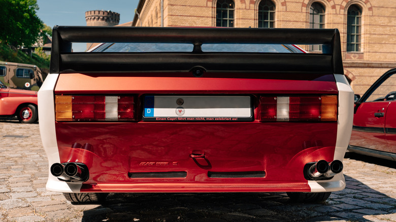 Modified Ford Capri exhaust