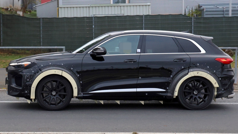 Profile shot of a Porsche Macan prototype