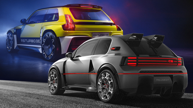 Renault 5 Turbo 3E VS Peugeot e-T16 Concept