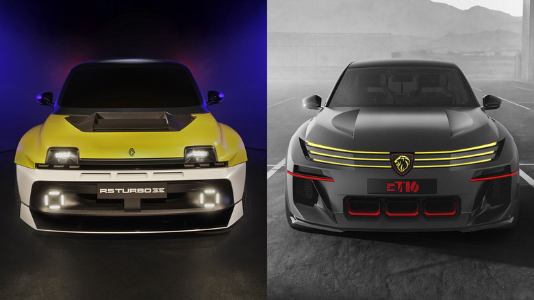 Renault 5 Turbo 3E VS Peugeot e-T16 Concept