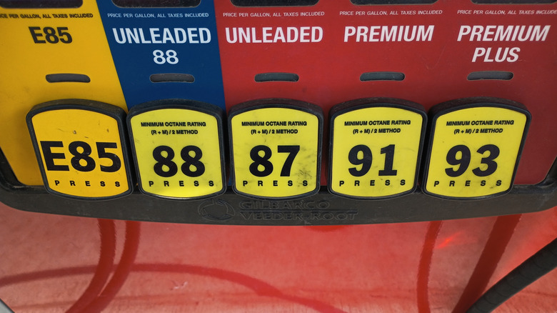 Gas station pumps in the U.S.