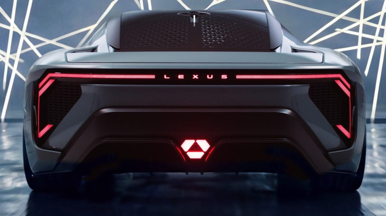 A rear image of the Lexus LFA Concept