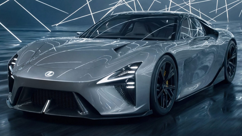 The front-end of the Lexus LFA Concept